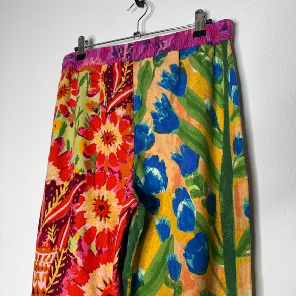 Anthropologie Roegiya Floral PJ Bottoms Multicolor Drawstring Size SP - Picture 5 of 8